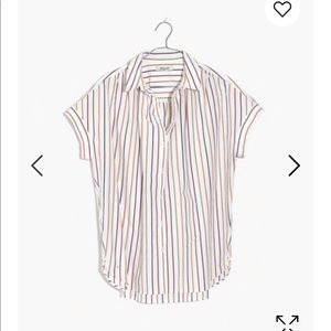 Madewell Central Shirt Sadie Stripe Small